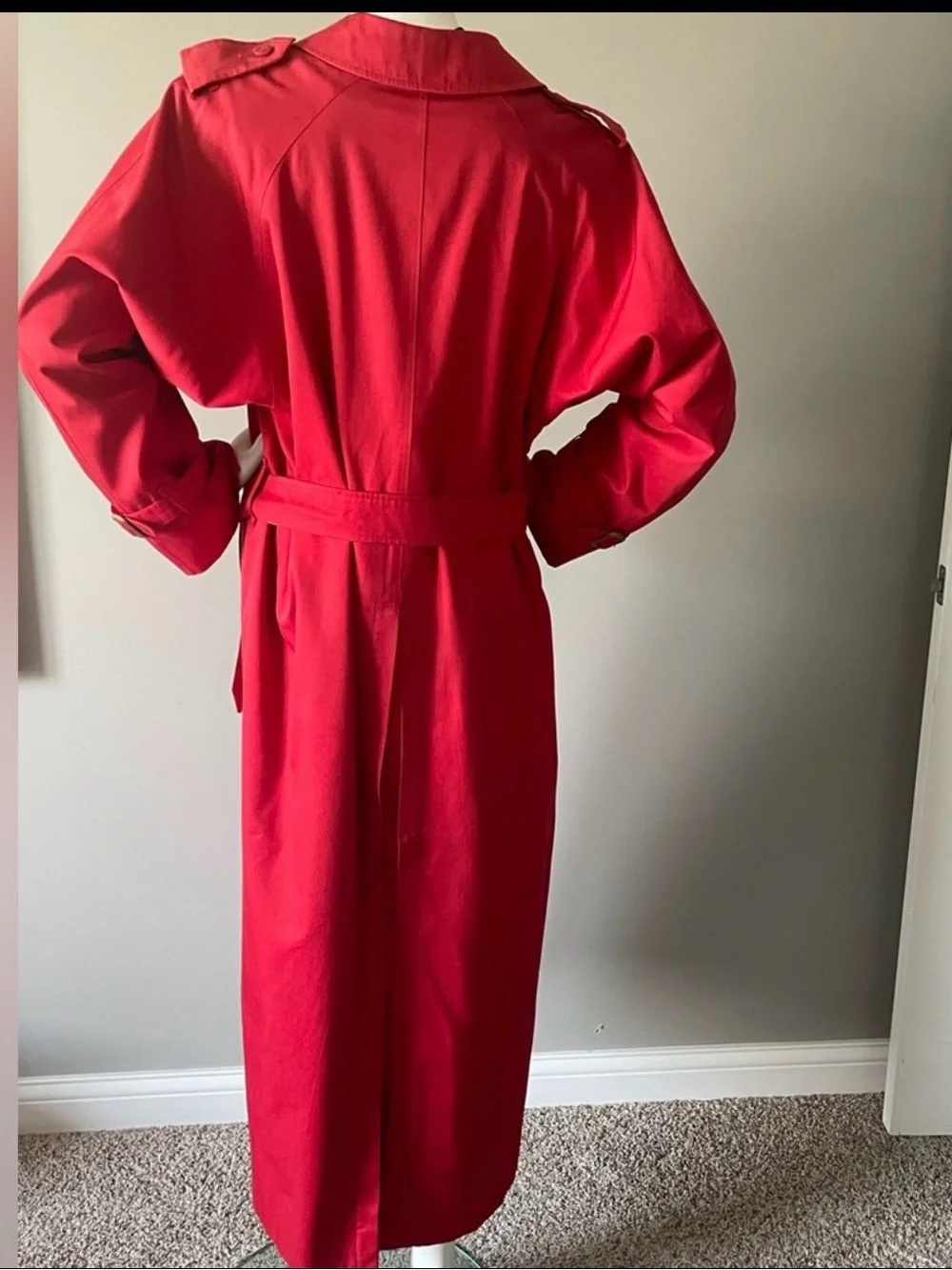 Vintage Burberrys Double Breasted Trench Coat With Removable Wool Nova Liner - Picture 3 of 14